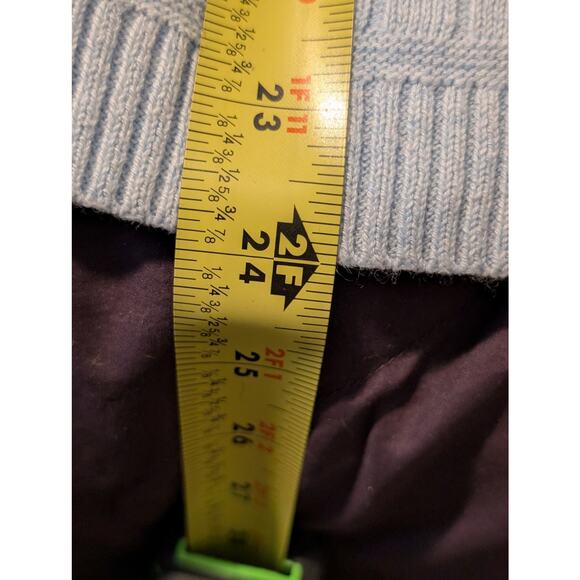 Croft & Barrow Light Blue Cable Crew Neck Pull Over Long Sleeve Sweater Sz XL - Picture 8 of 10